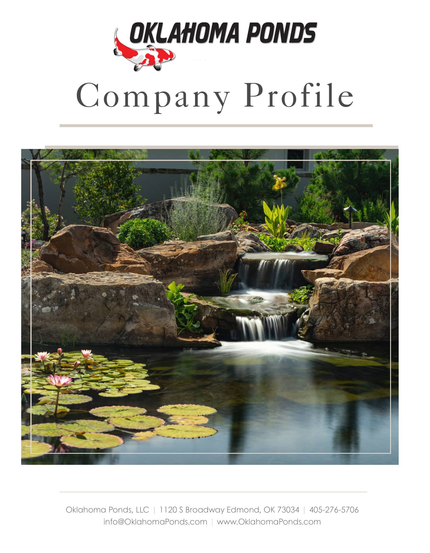Oklahoma Ponds Company Profile — flip through our digital book
